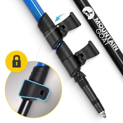 Trekové hole PEAK+ modré