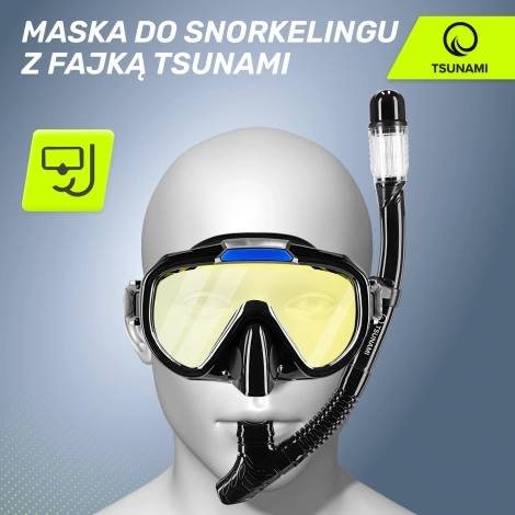 Zrcadlové potápěčské brýle se šnorchlem