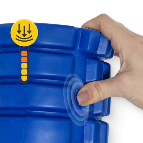 Masážní válec s výstupky EVA 33 cm modrý