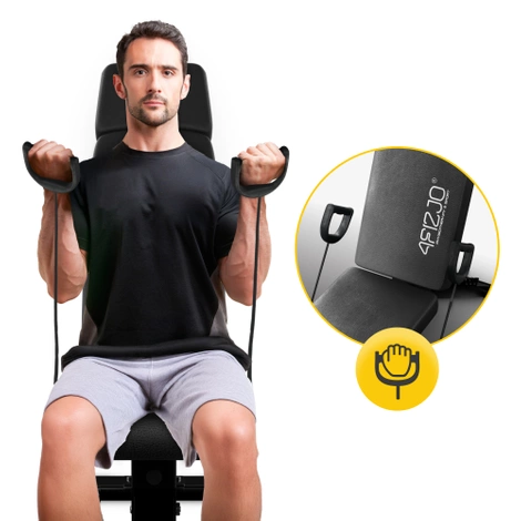 Multifunkční posilovací lavice se stojanem EVO