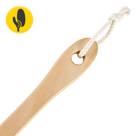 Dlouhý masážní kartáč na tělo a koupel tvrdý