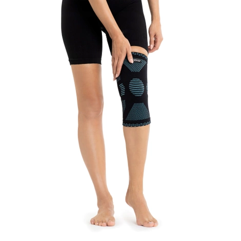 Elastická bandáž na kolenní kloub L modrá