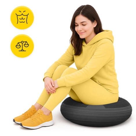 Balanční podložka MED+ 60 cm černá