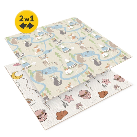 Skládací vzdělávací podložka XXL "Boho dream" 200 x 180 cm