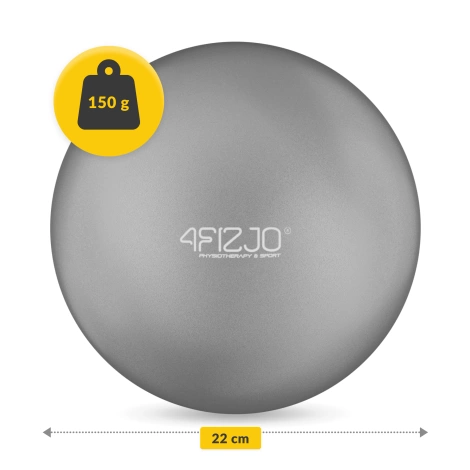 Míč na pilates 22 cm šedý