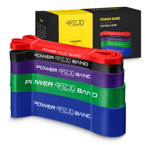 Sada odporových gum POWER BAND 5 ks.