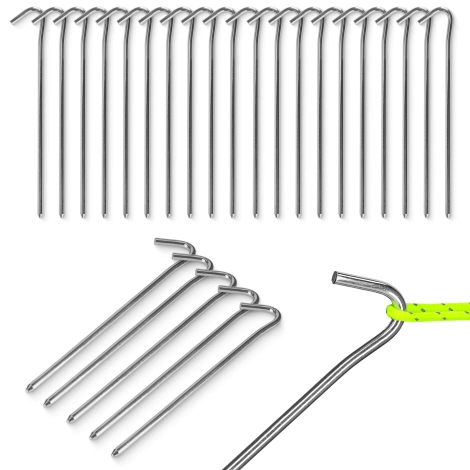 Ocelové stanové kolíky 20 ks.