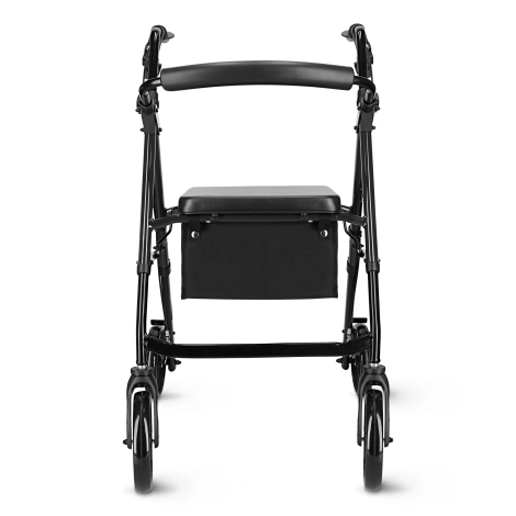 Čtyřkolové chodítko se sedátkem a taškou