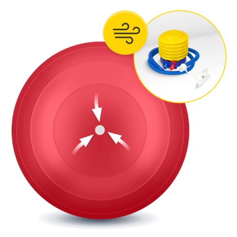 Rehabilitační míč PEANUT AIR BALL červený