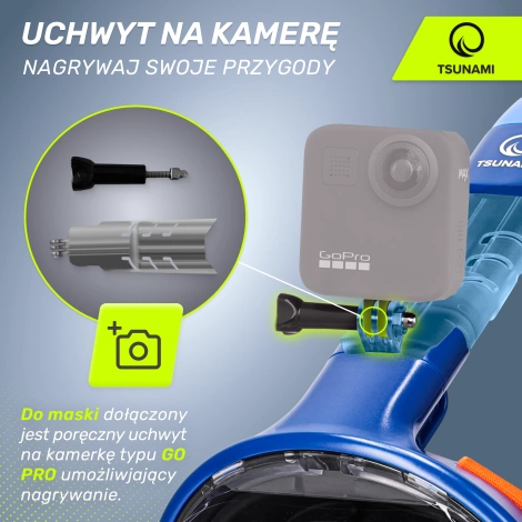 Celoobličejová šnorchlovací maska TSUNAMI L/XL