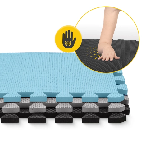 Sada 9 podložek puzzle 90x90 – 'Blankytné nebe'"