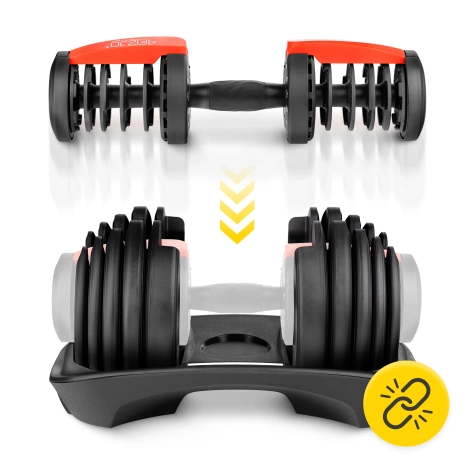 Nastavitelná jednoruční činka Premium 24 kg