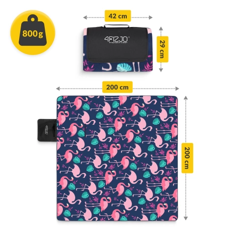 Voděodolná pikniková deka 200 x 200 cm