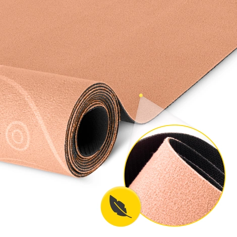 Semišová podložka na jógu a cvičení 1,5 mm