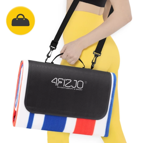 Pikniková deka s izolační vrstvou 200 x 200 cm pruhovaný