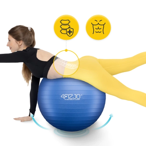 Nafukovací gymnastický míč 65 cm modrý