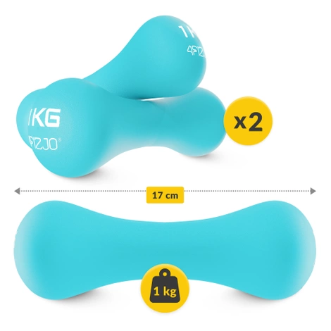 Jednoruční činky 8-shape 2 x 1 kg