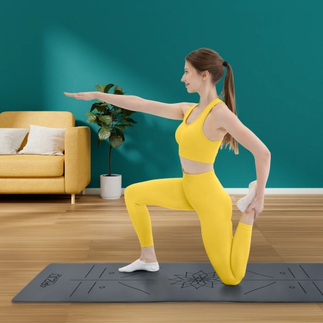 Kaučuková podložka na jógu YOGA MAT 4 mm