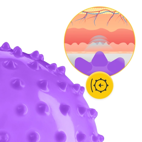 Rehabilitační míček s bodlinkami 20 cm