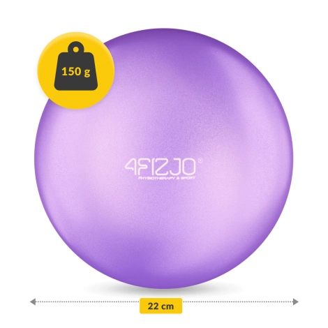 Míč na pilates 22 cm fialový