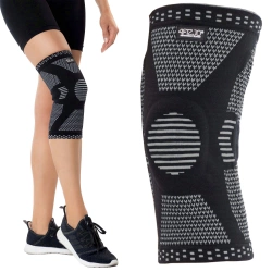 Elastická bandáž na kolenní kloub M šedá