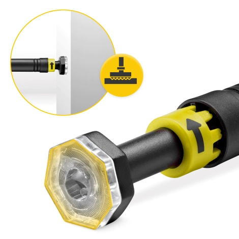 Rozpěrná dveřní hrazda žlutý