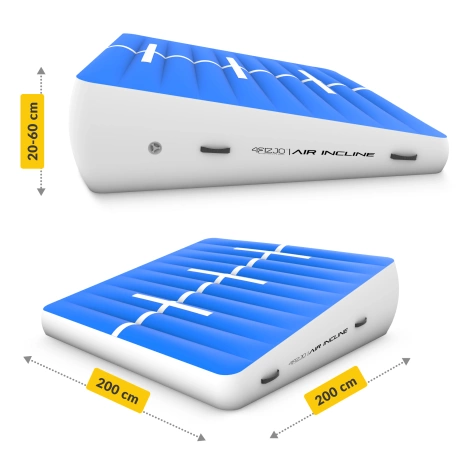 Gymnastický klín AIR INCLINE 2 x 2 x 0,6 m + pumpička
