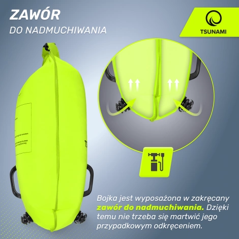 Nafukovací záchranná bójka + Suchá kapsa 2v1 TSUNAMI