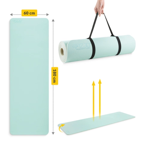 Protiskluzová podložka na cvičení TPE 1 cm