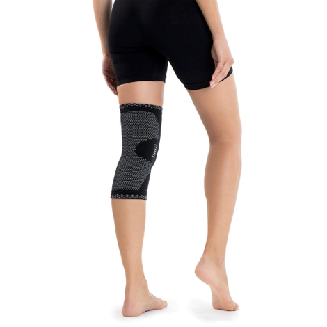 Elastická bandáž na kolenní kloub XL šedá