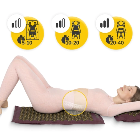 ECO akupresurní podložka s pohankovými slupkami a kokosem