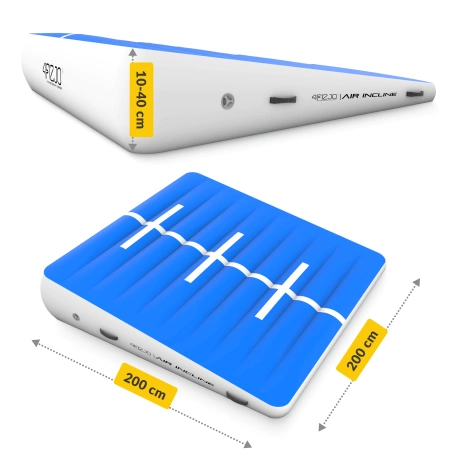 Gymnastický klín AIR INCLINE 2 x 2 x 0,4 m + pumpička