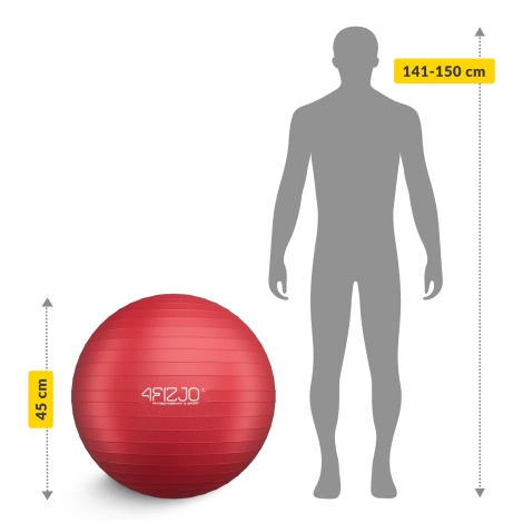 Gymnastický míč 55 cm červený