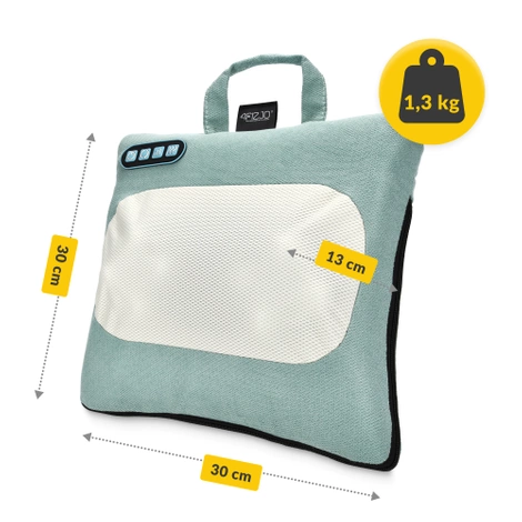 Masážní polštář s vyhříváním LITE zelený