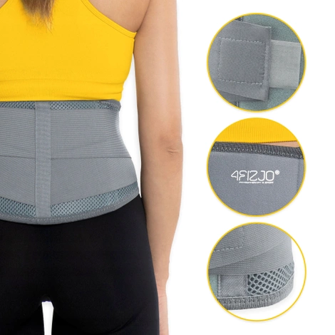 Bederní pás XXL šedý