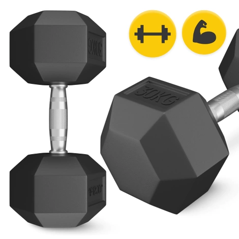 Ocelová činka HEX 1 x 30 kg
