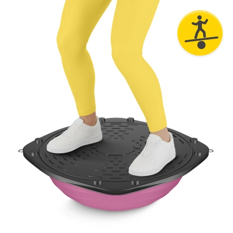 Balanční podložka s expandéry růžová