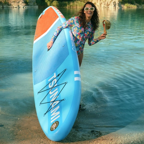 Nafukovací paddleboard SUP TSUNAMI 320cm T02 modrý
