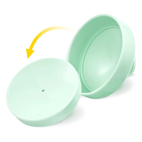 Masážní kartáč na pokožku hlavy zelený