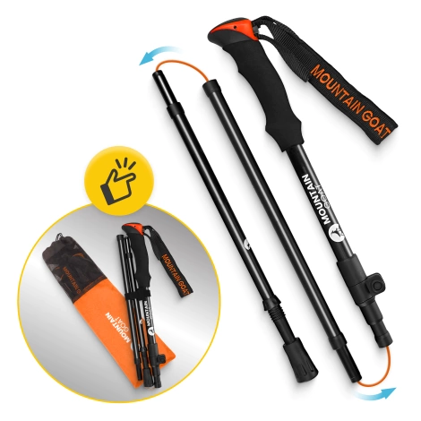 Trekové hole PRO+ oranžové