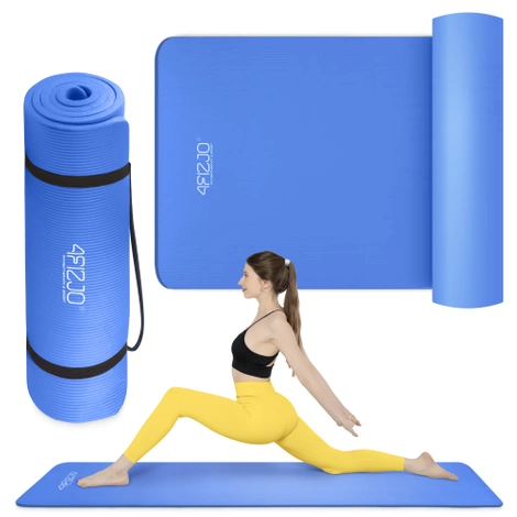 Podložka na cvičení YOGA MAT NBR 1 cm 180 × 60 × 1 cm modrá