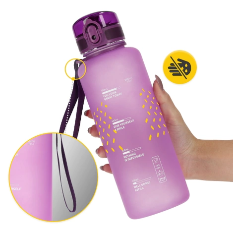 Sportovní láhev na vodu 1L růžová