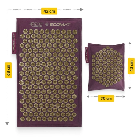 ECO akupresurní podložka s pohankovými slupkami a kokosem