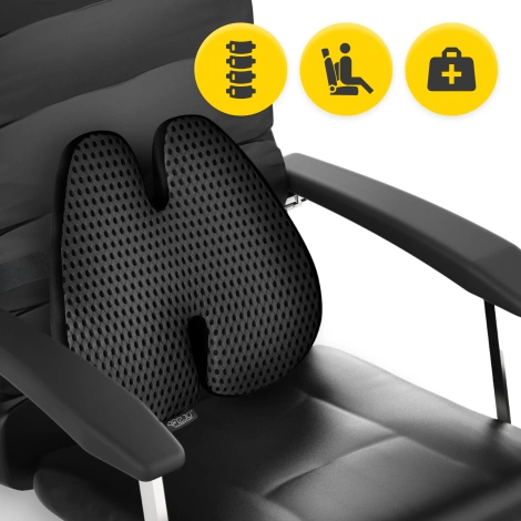 Anatomicky polštář z paměťové pěny černý