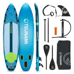 Nafukovací paddleboard SUP TSUNAMI 350 cm T15 modro-zelený