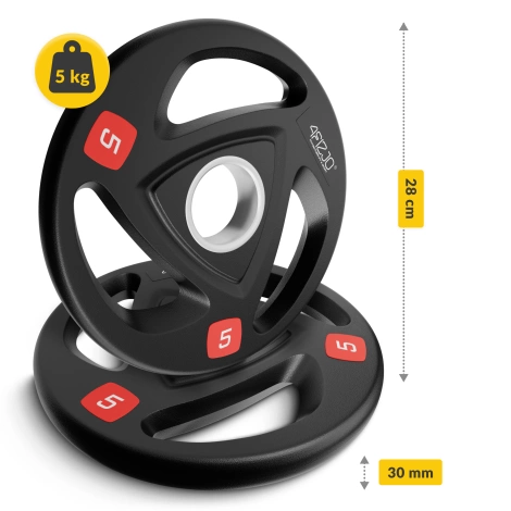 Olympijská závaží 4 x 5 kg