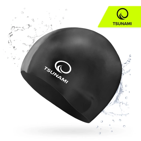 Dětská plavecká čepice TSUNAMI černá