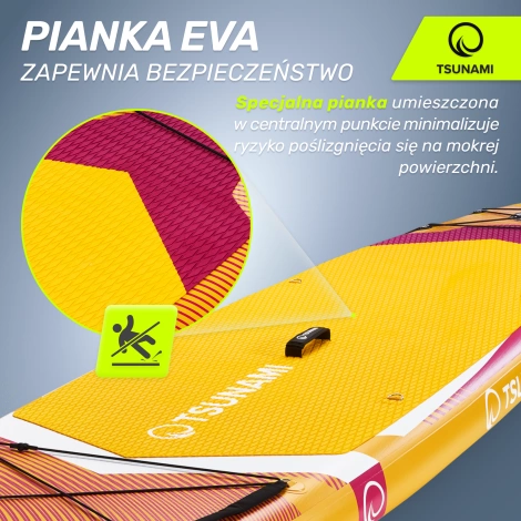 Nafukovací paddleboard SUP TSUNAMI 350cm T15 žlutý