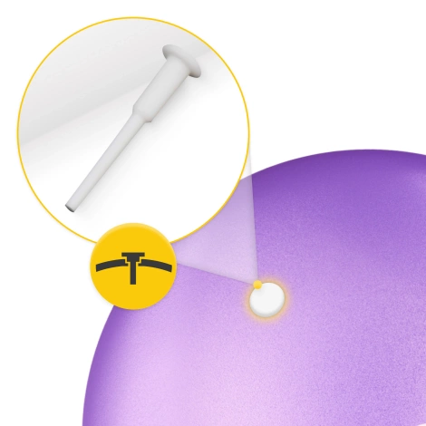 Míč na pilates 22 cm fialový