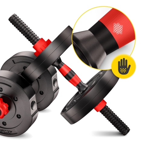 Nastavitelné bitumenové činky 2 x 20 kg